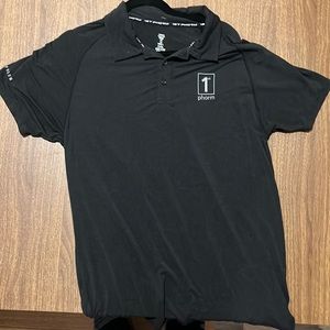 1st Phorm Black Performance Polo (Large)